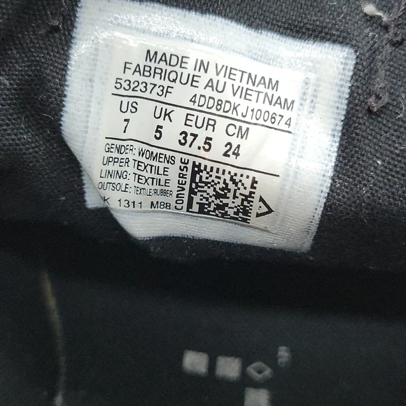 Converse All Star Double Tounge Size 7 Womens Sneakers - Picture 7 of 14